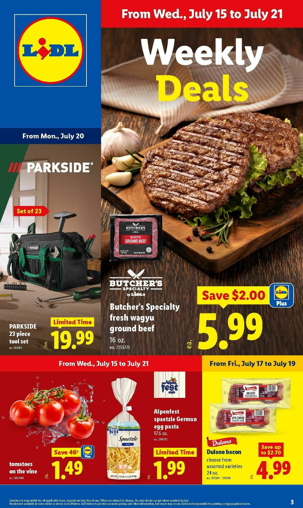 LIDL Weekly Ad from July 15