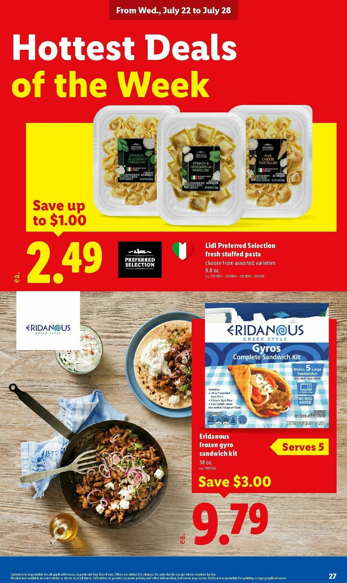 LIDL Weekly Ad from July 22