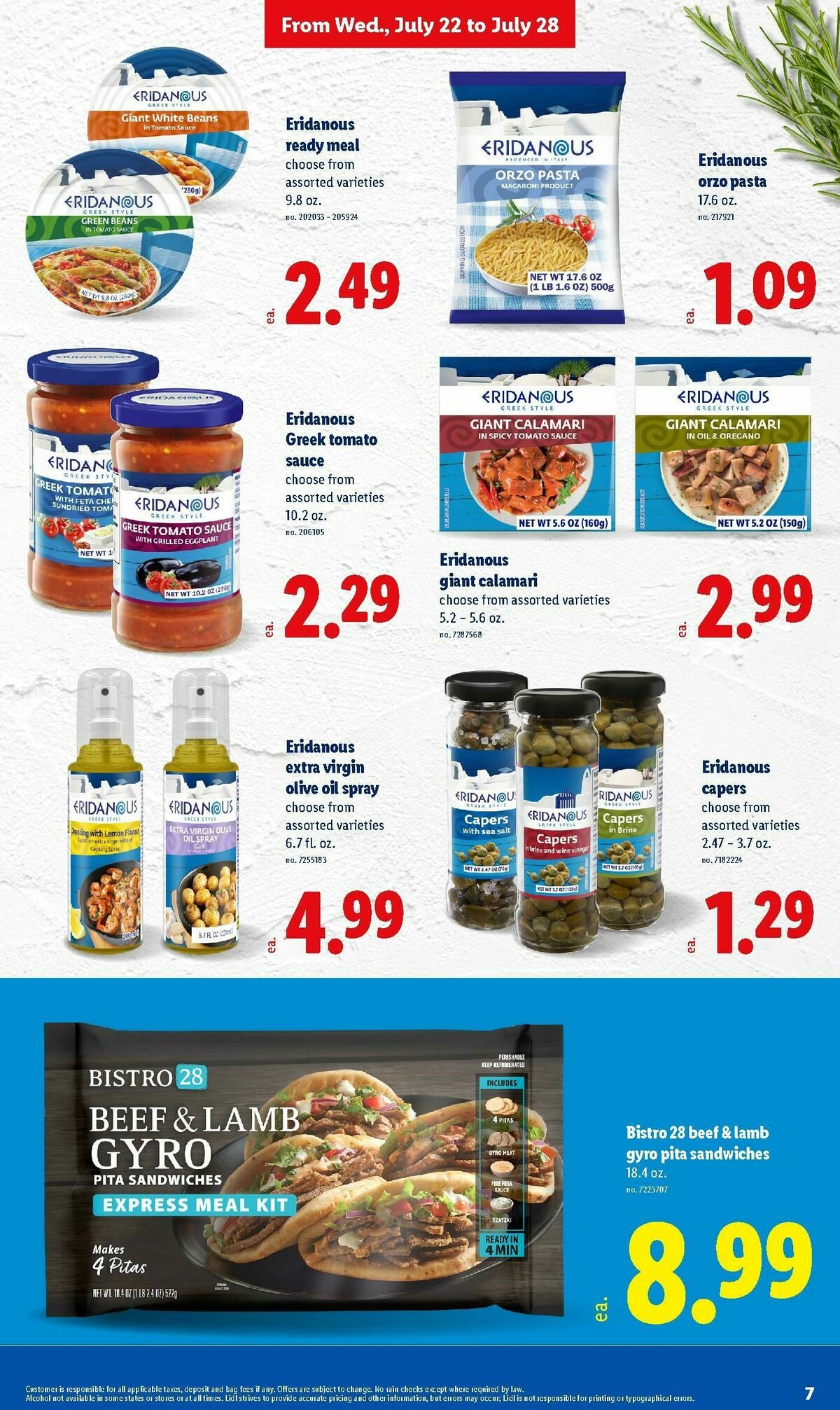 LIDL Weekly Ad from July 22
