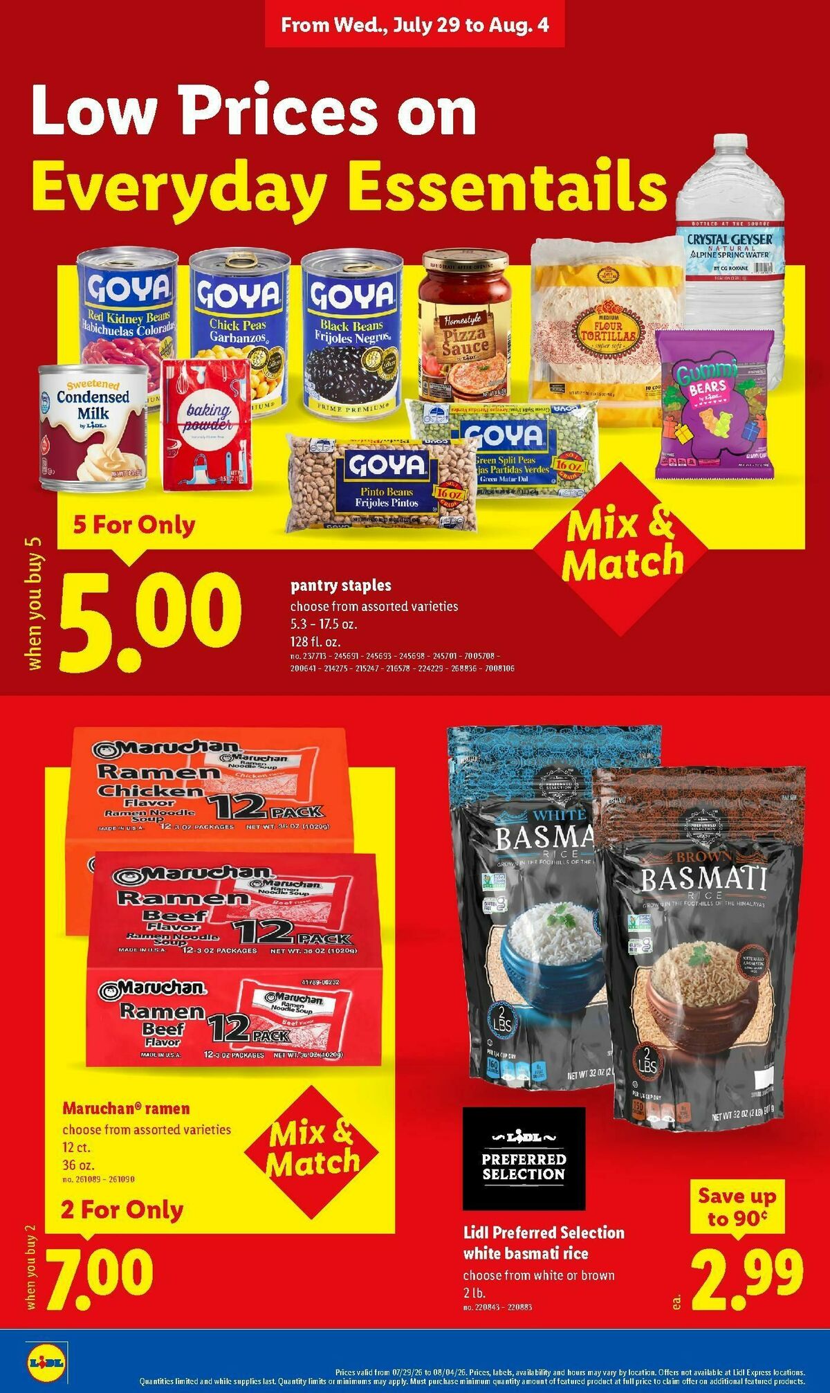 LIDL Weekly Ad from July 29