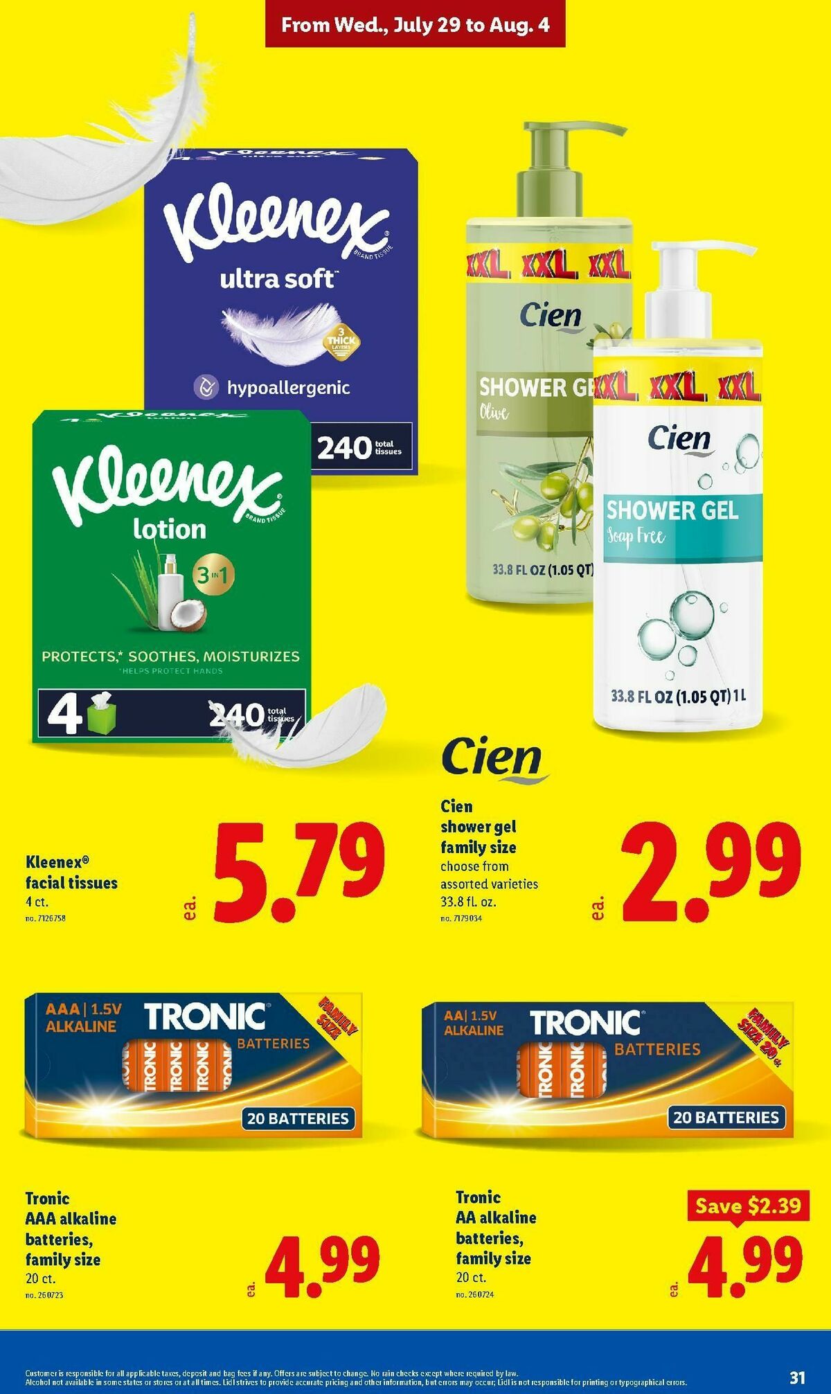 LIDL Weekly Ad from July 29