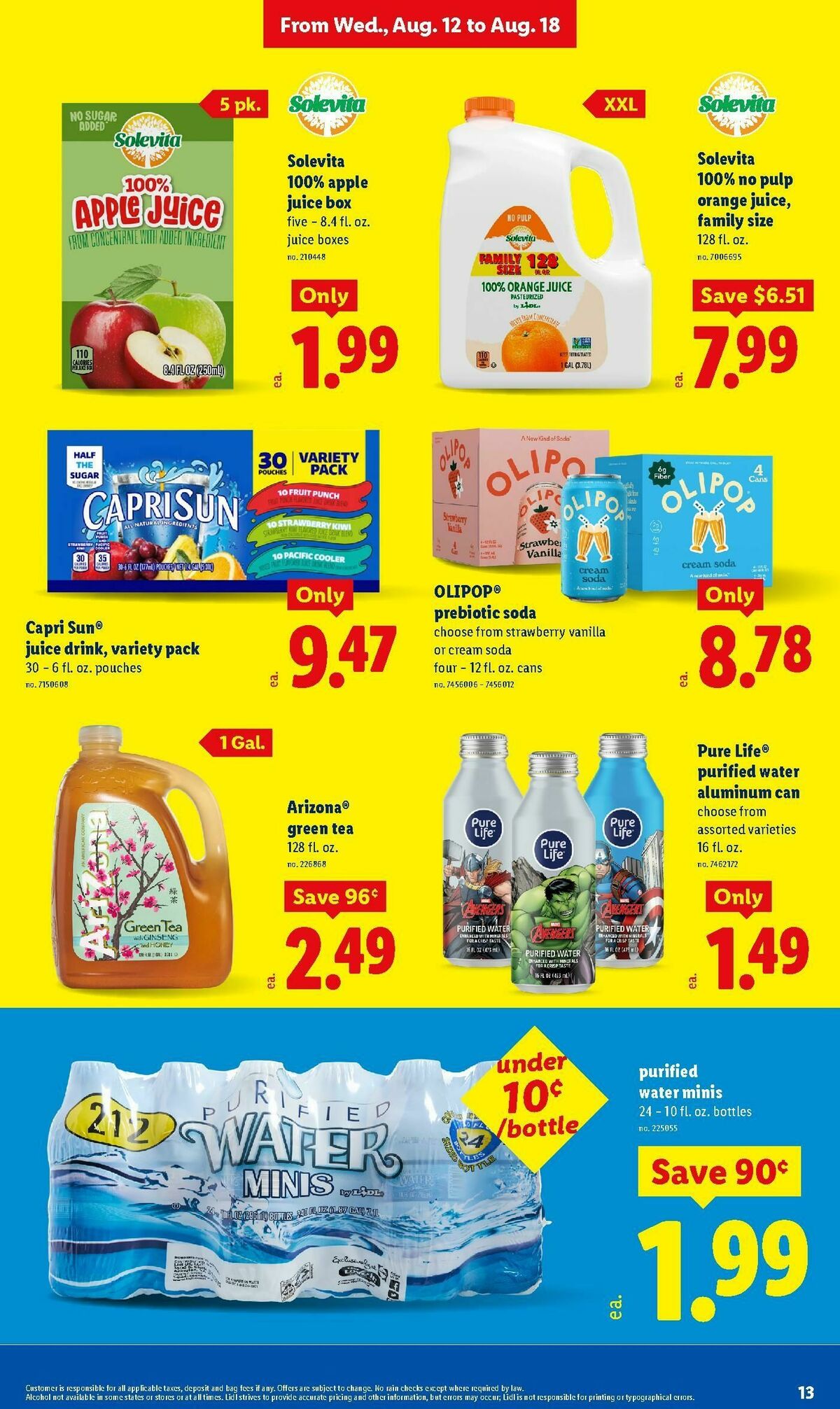 LIDL Weekly Ad from August 12