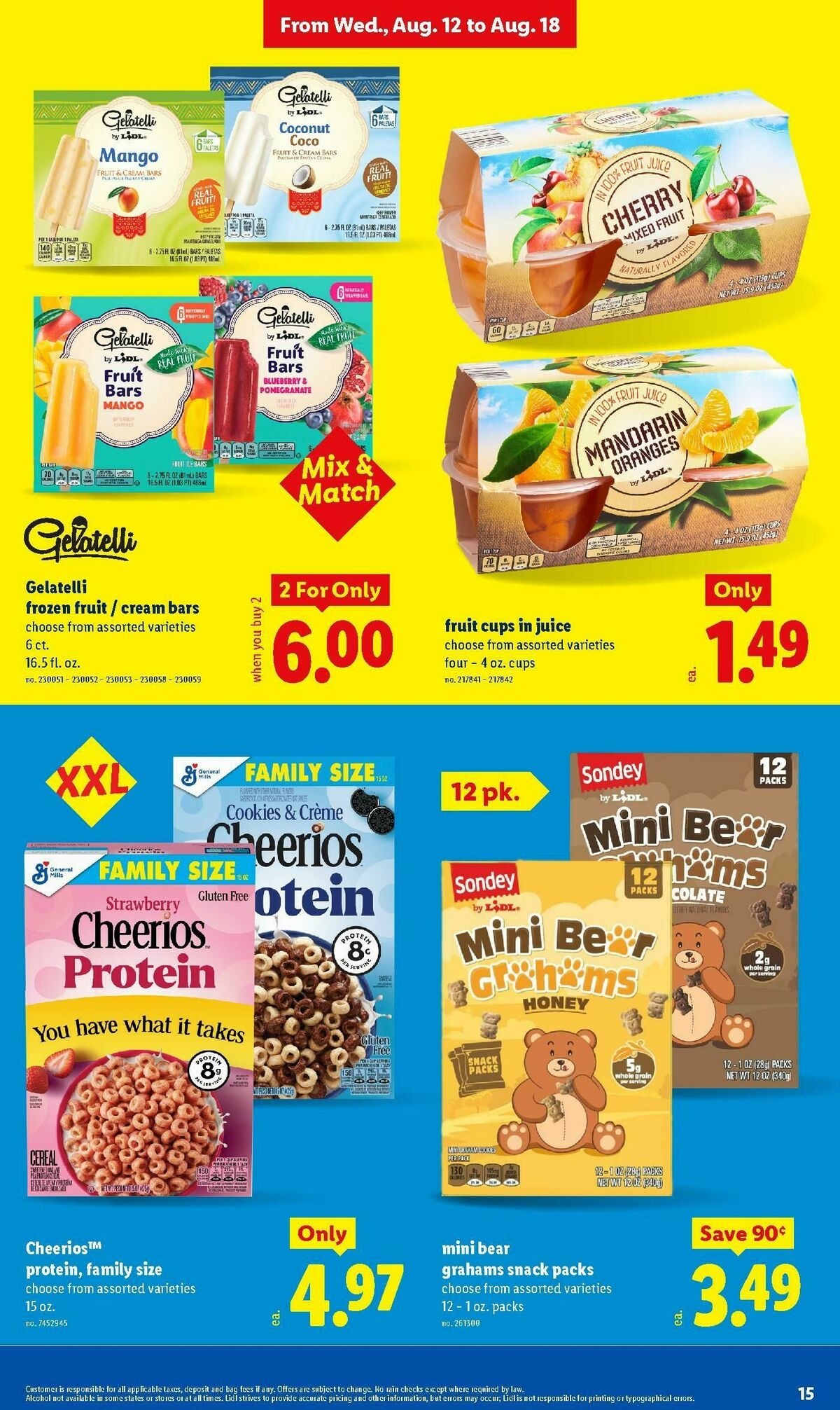 LIDL Weekly Ad from August 12