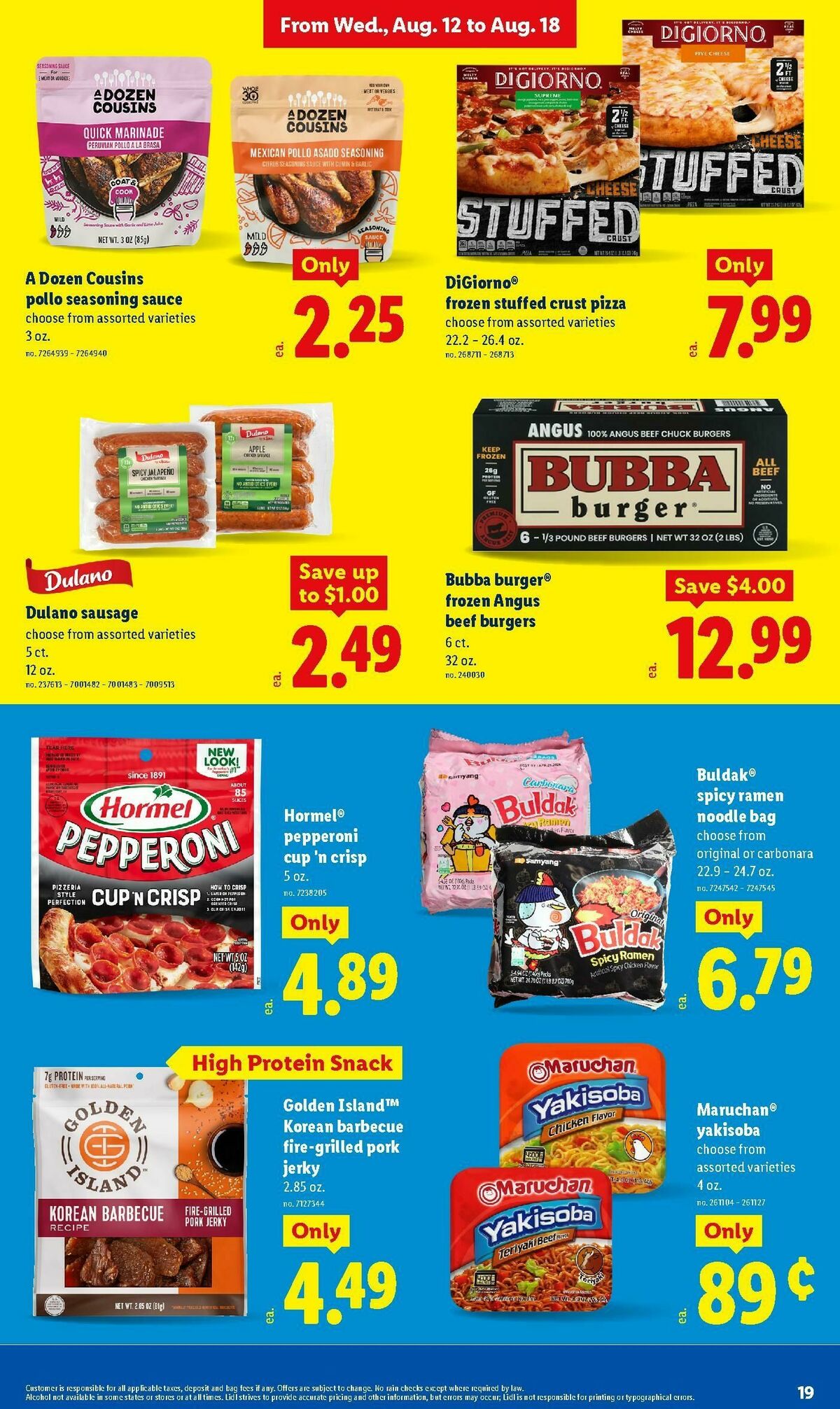 LIDL Weekly Ad from August 12