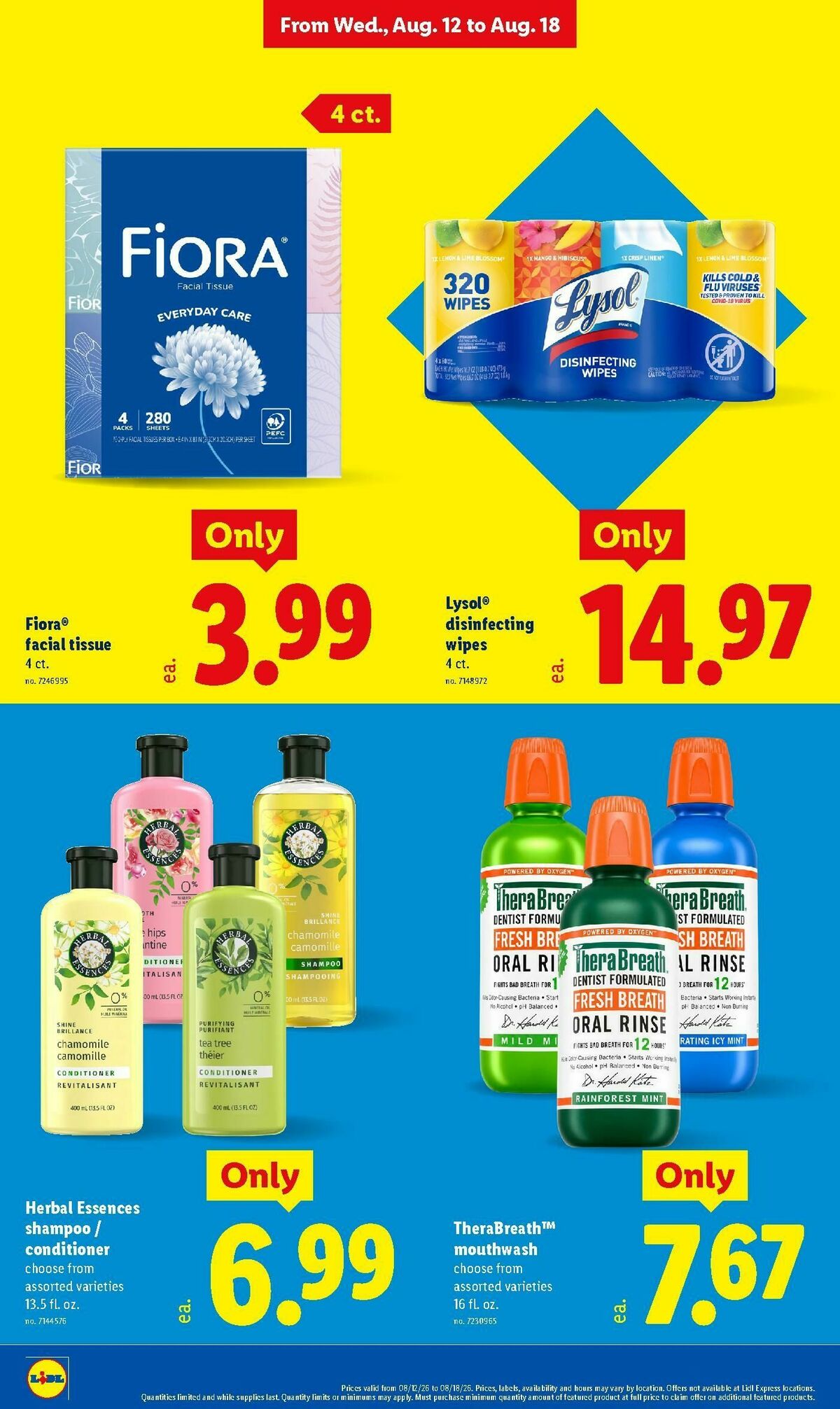 LIDL Weekly Ad from August 12
