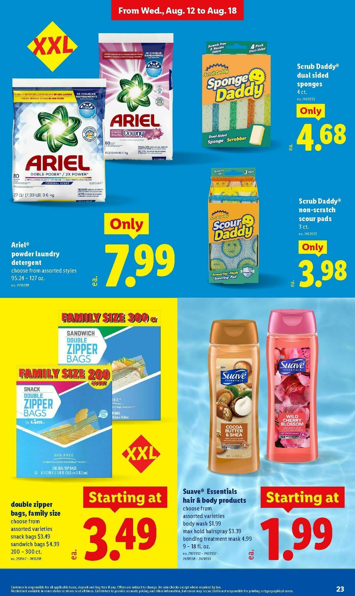 LIDL Weekly Ad from August 12