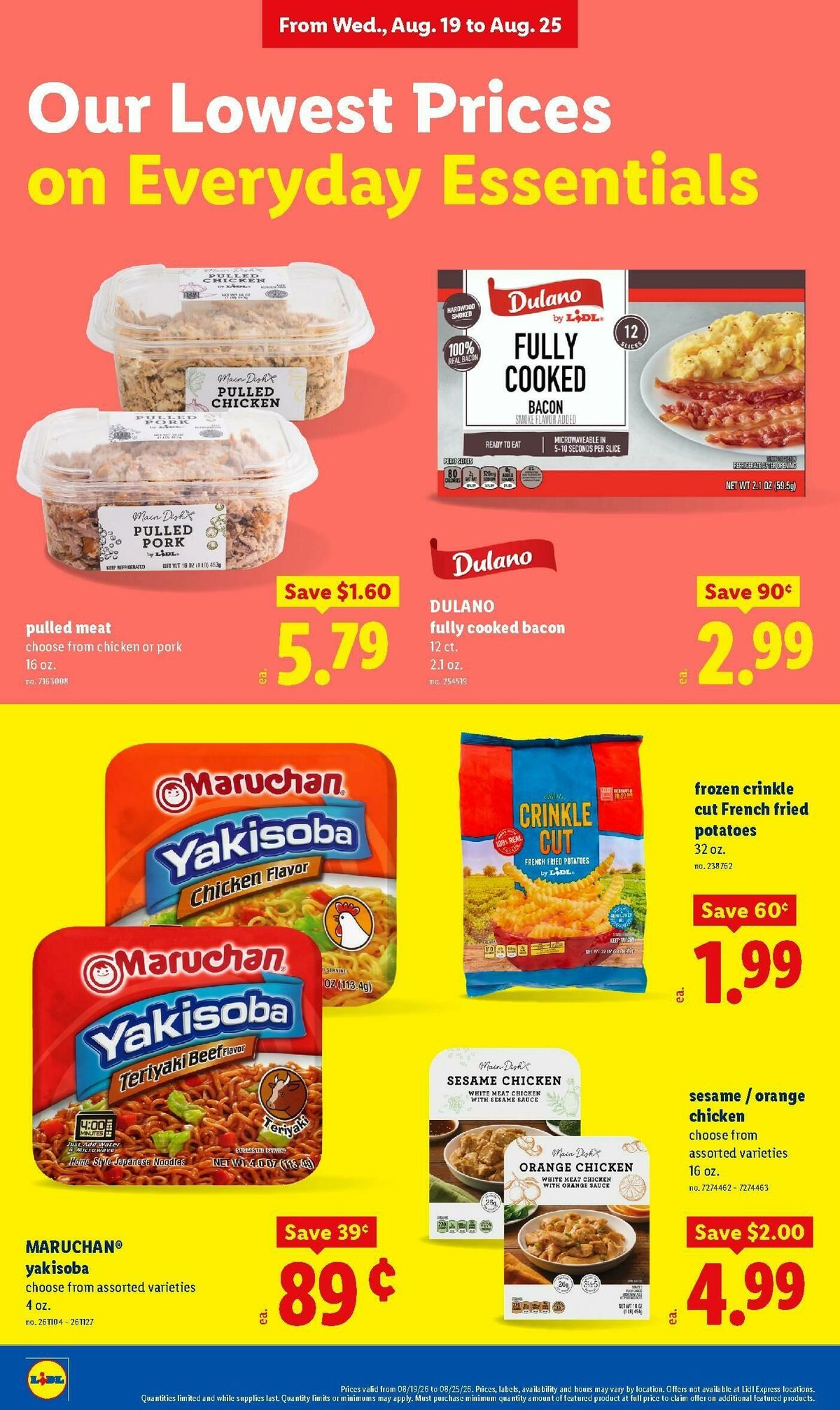 LIDL Weekly Ad from August 19