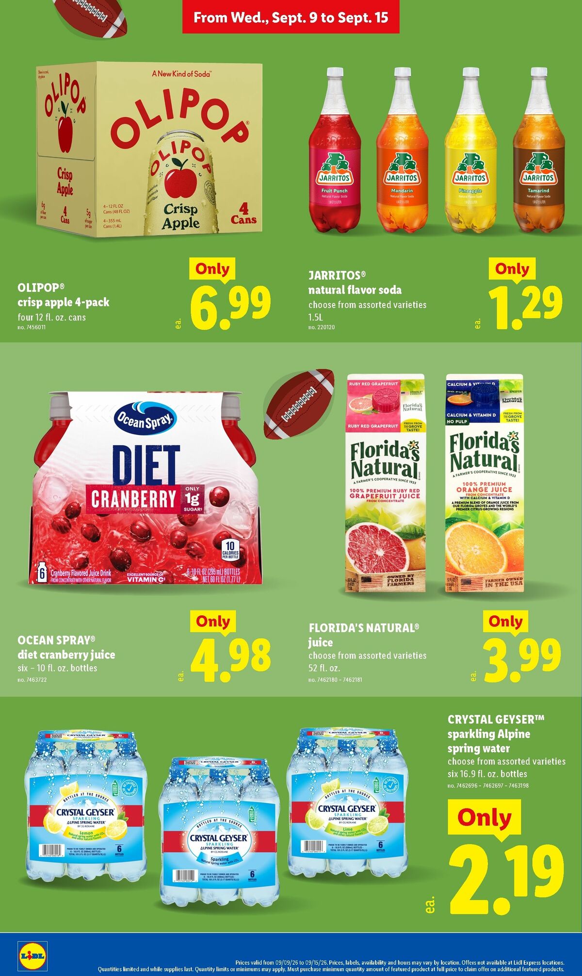 LIDL Weekly Ad from September 9