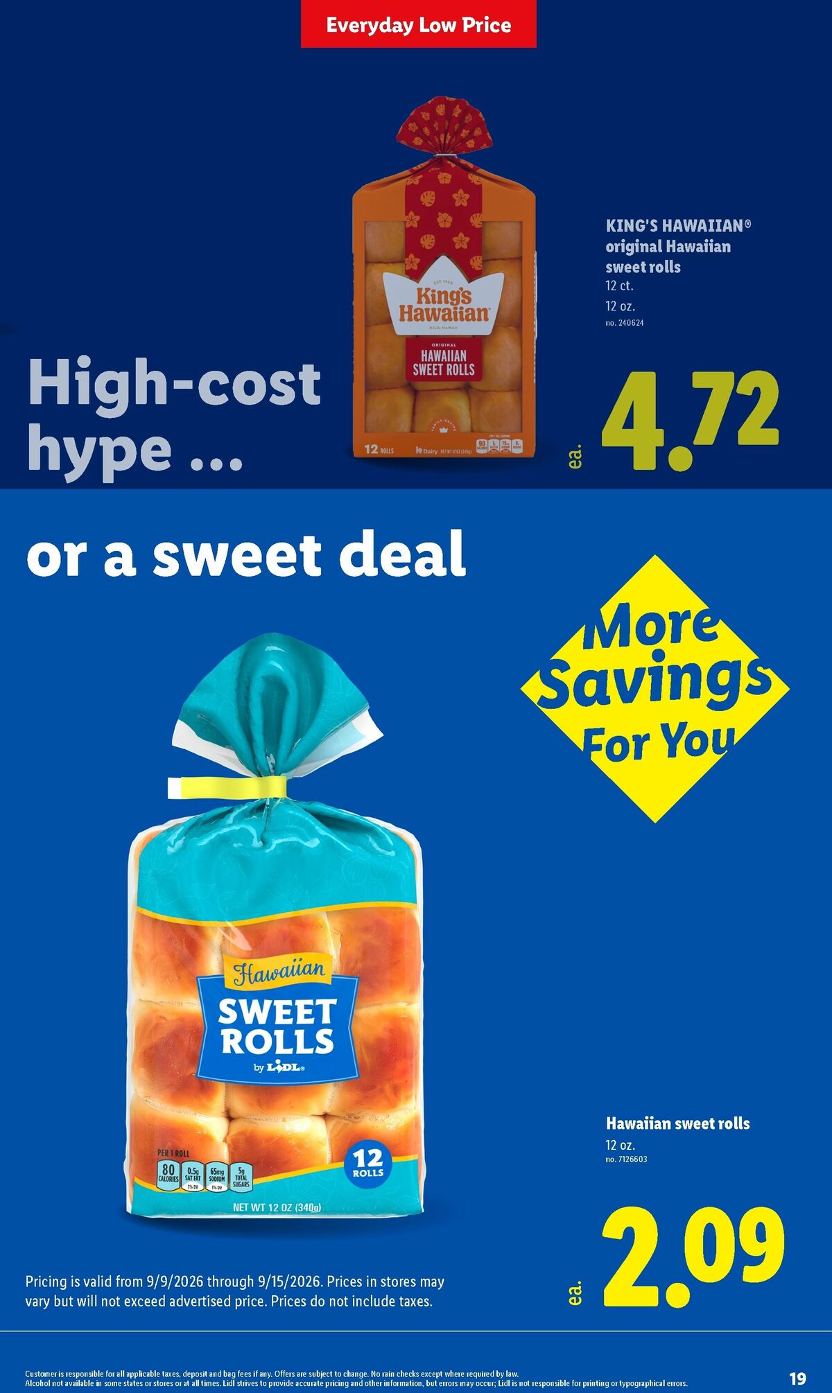 LIDL Weekly Ad from September 9
