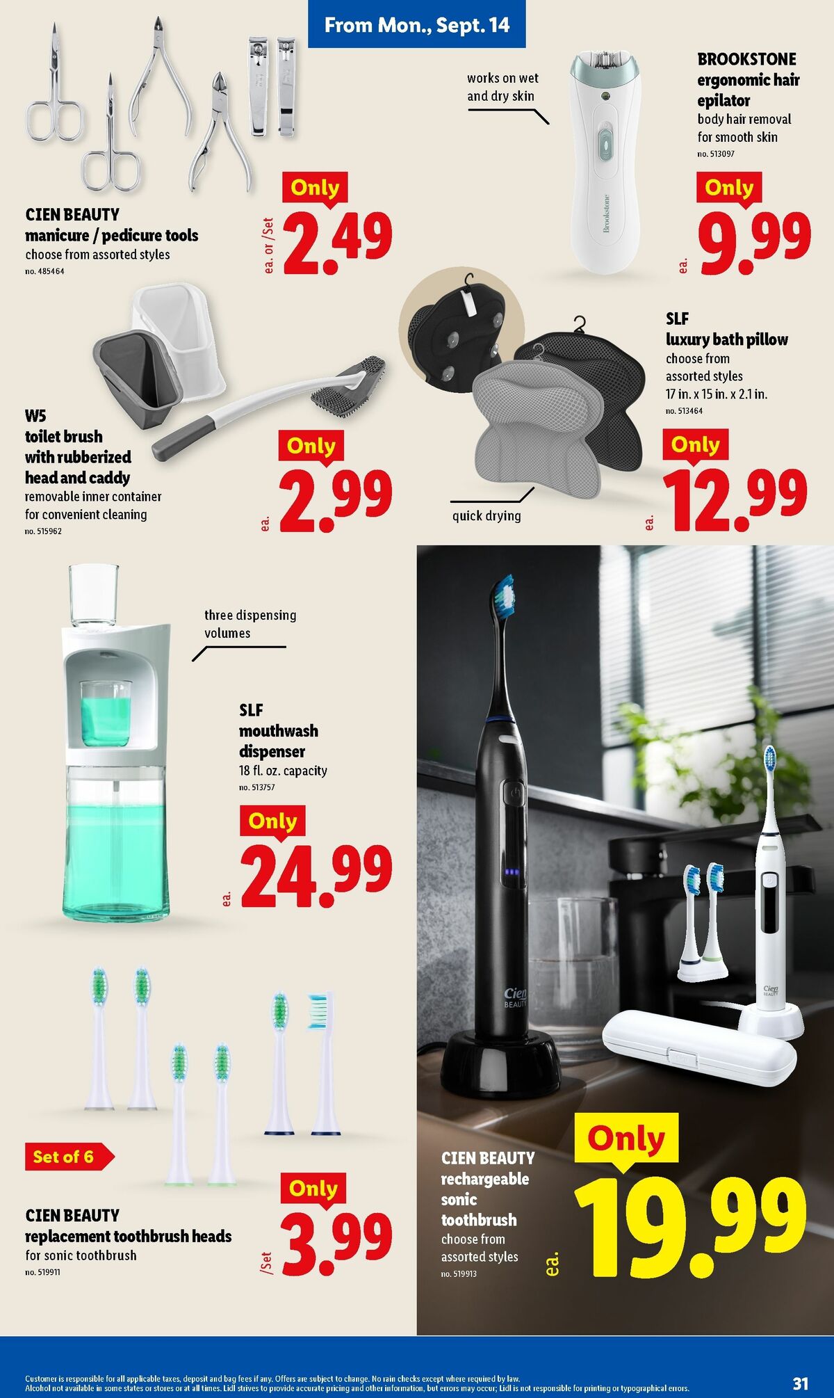 LIDL Weekly Ad from September 9