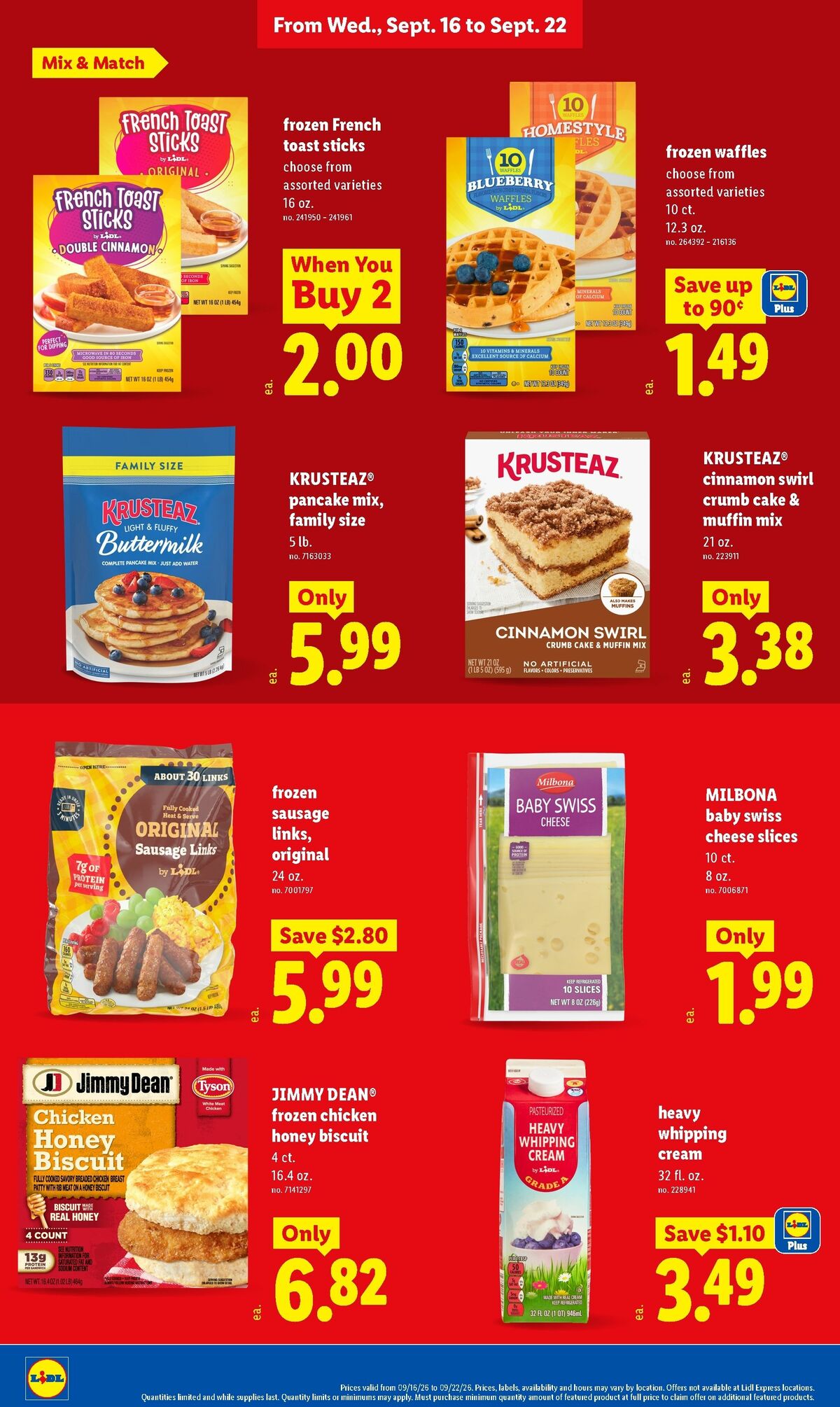 LIDL Weekly Ad from September 16
