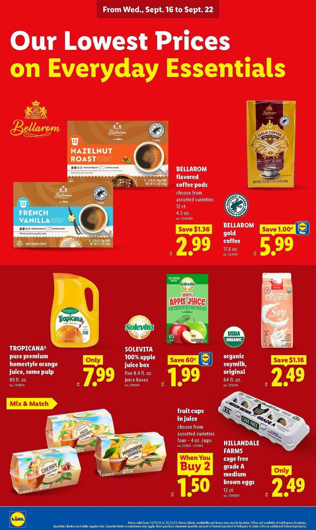 LIDL Weekly Ad from September 16