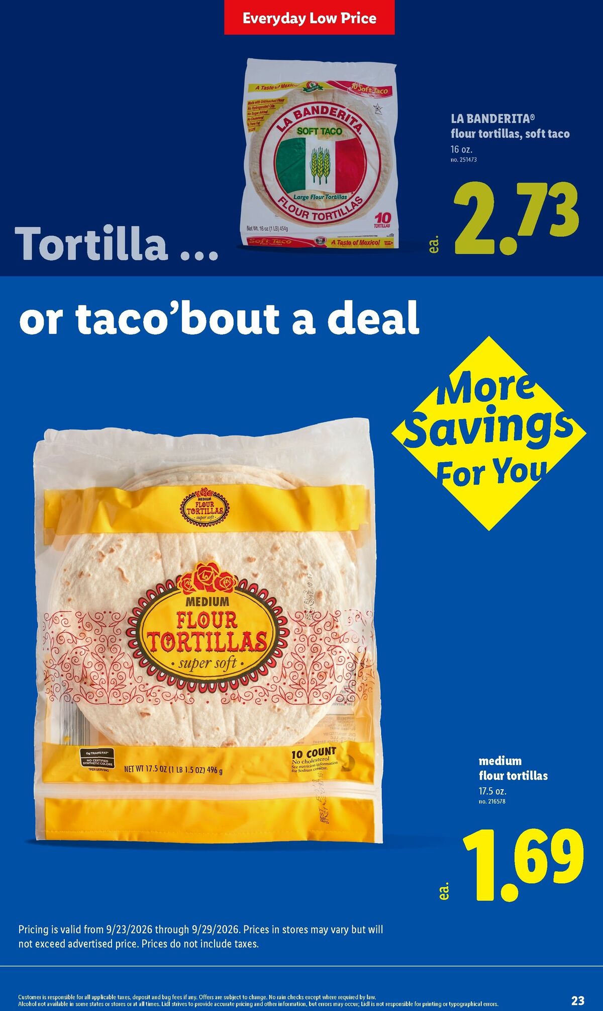LIDL Weekly Ad from September 23