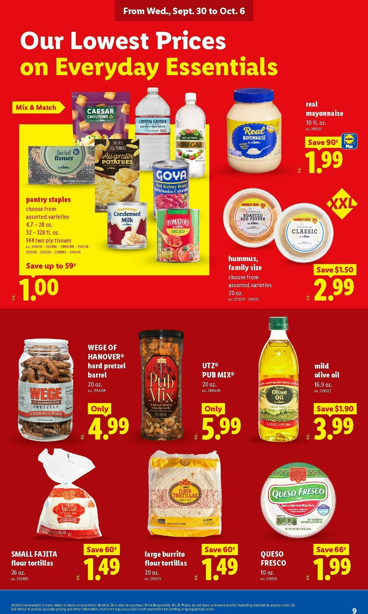 LIDL Weekly Ad from September 30