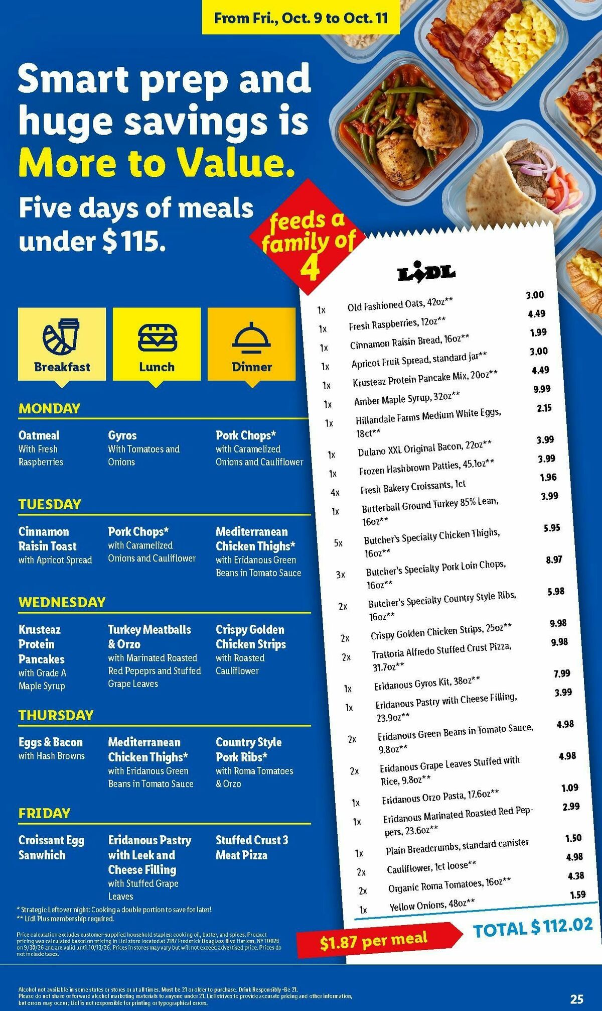 LIDL Weekly Ad from October 7