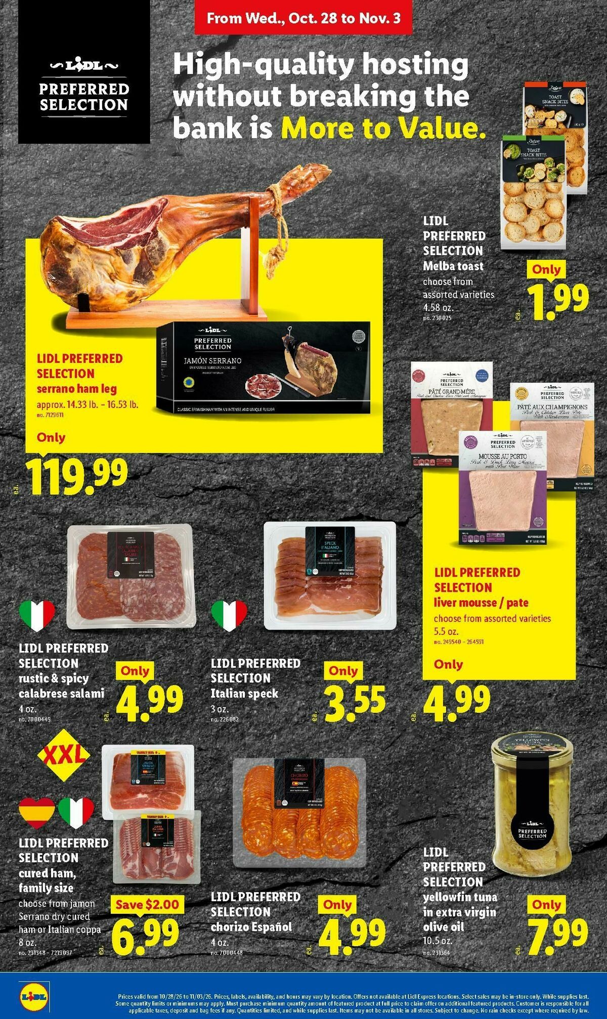 LIDL Weekly Ad from October 28