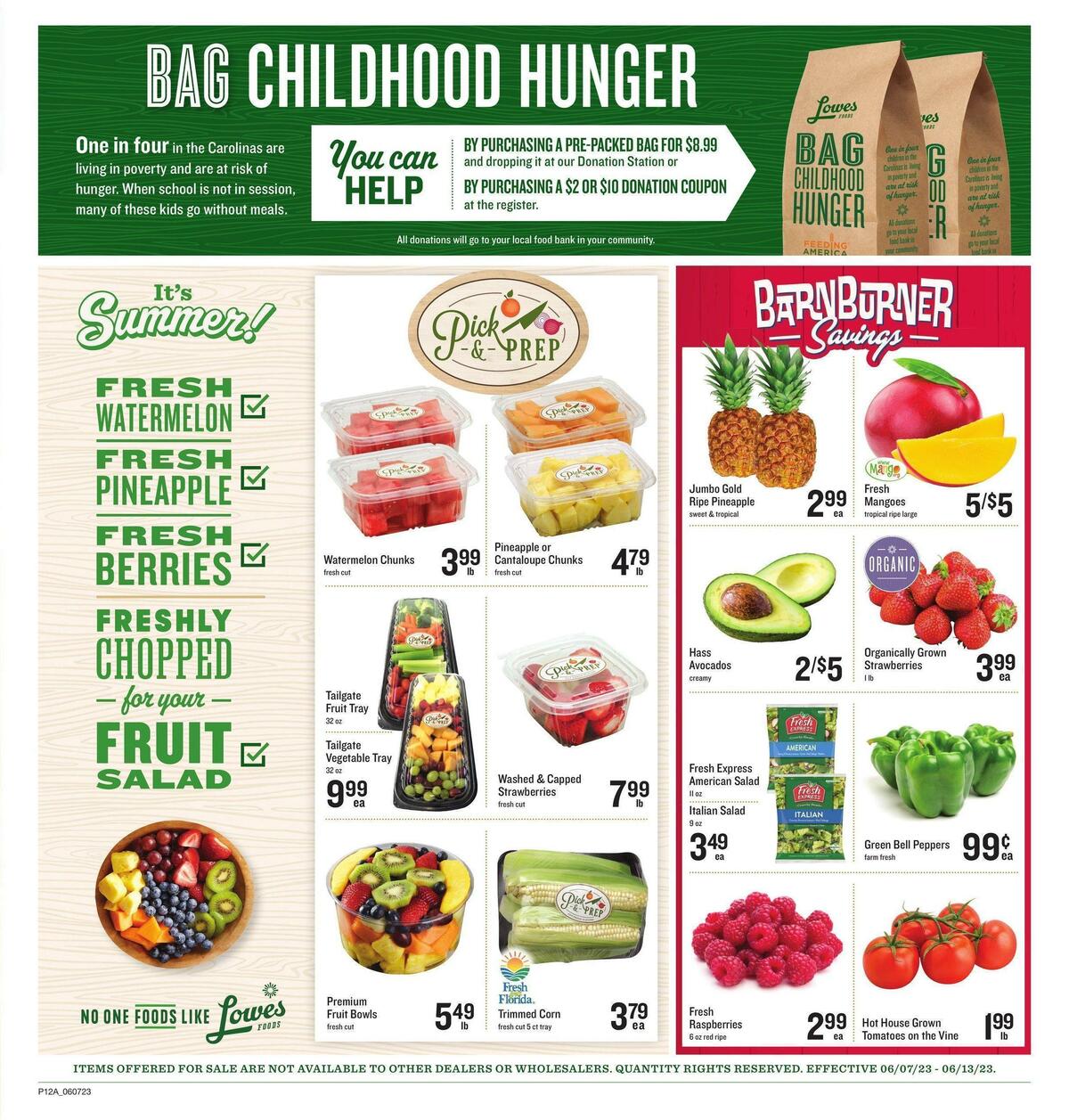Lowes Foods Weekly Ad from June 7