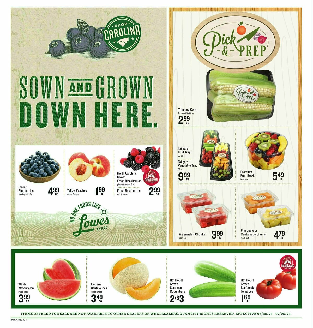 Lowes Foods Weekly Ad from June 28