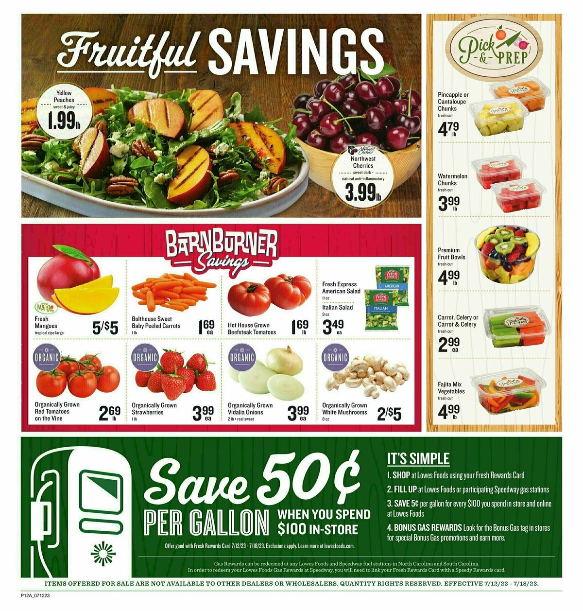 Lowes Foods Weekly Ad from July 12