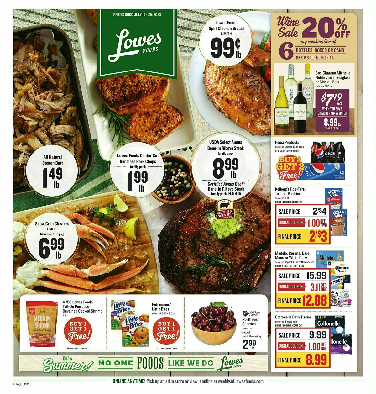 Lowes Foods Weekly Ad from July 19