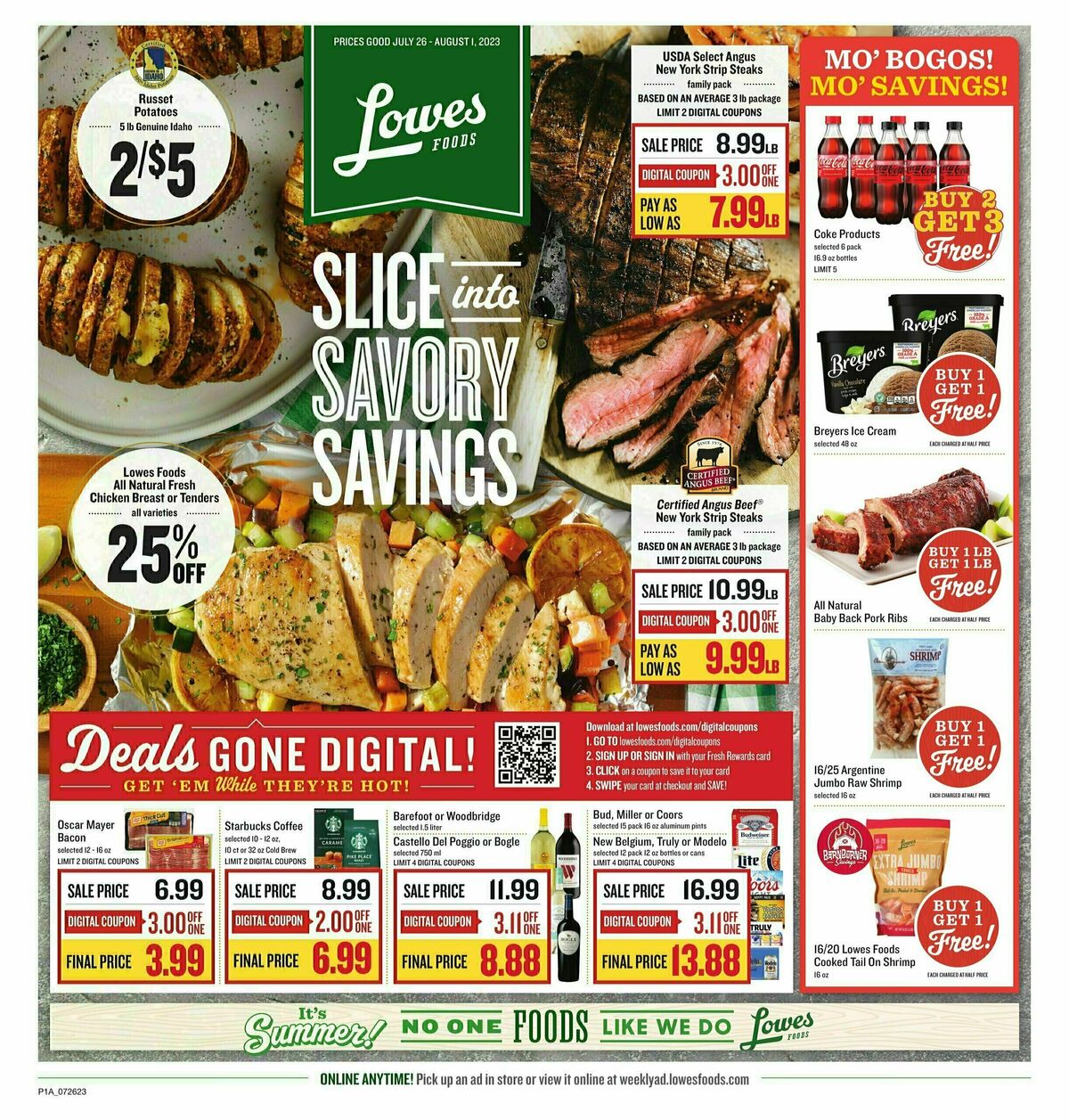 Lowes Foods Weekly Ad from July 26