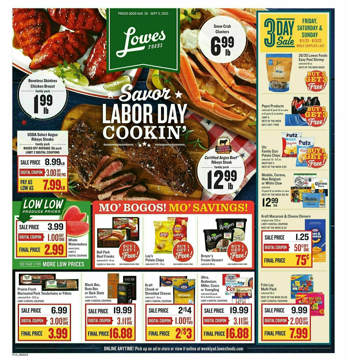 Lowes Foods Weekly Ad from August 30