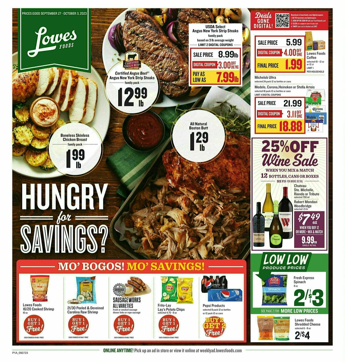 Lowes Foods Weekly Ad from September 27