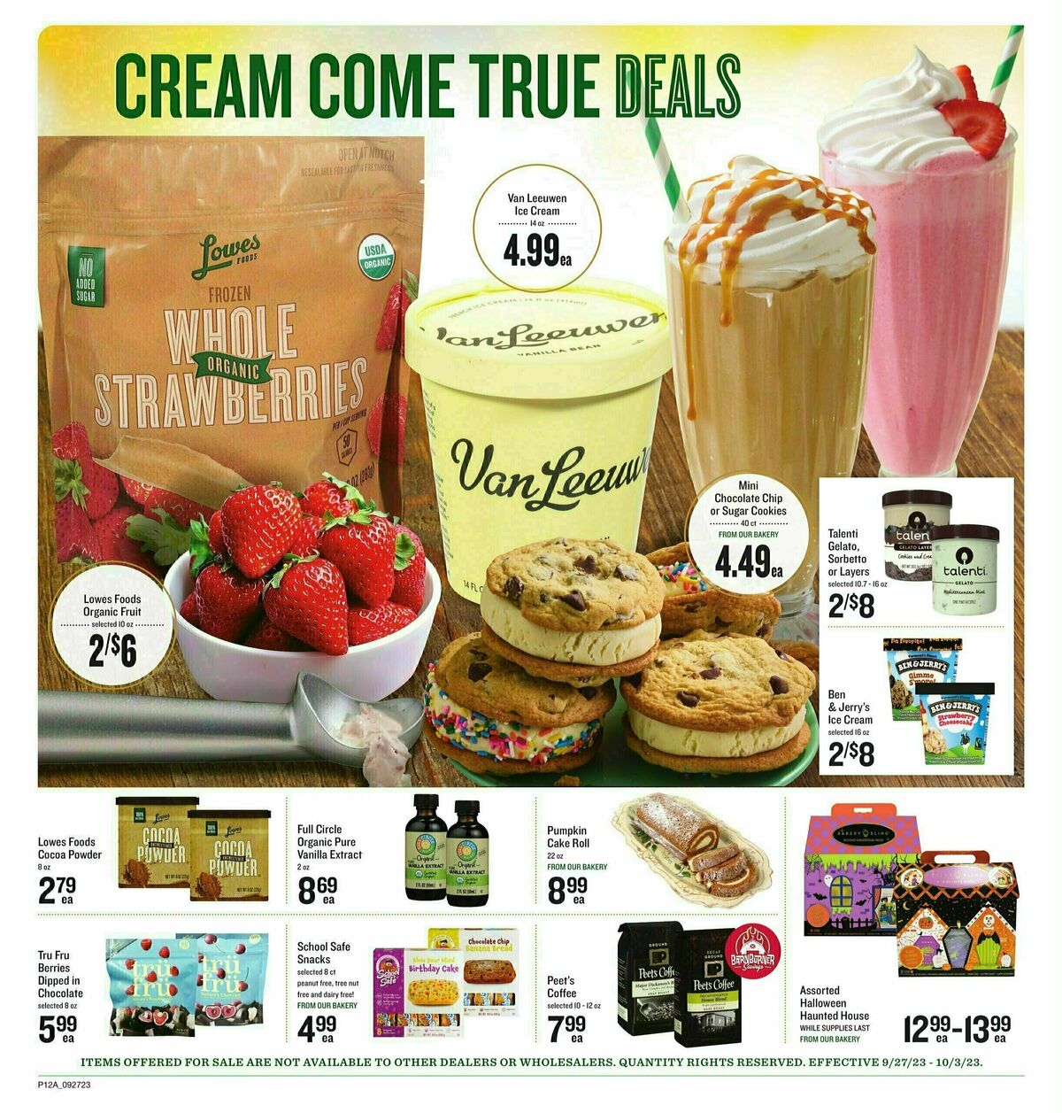 Lowes Foods Weekly Ad from September 27