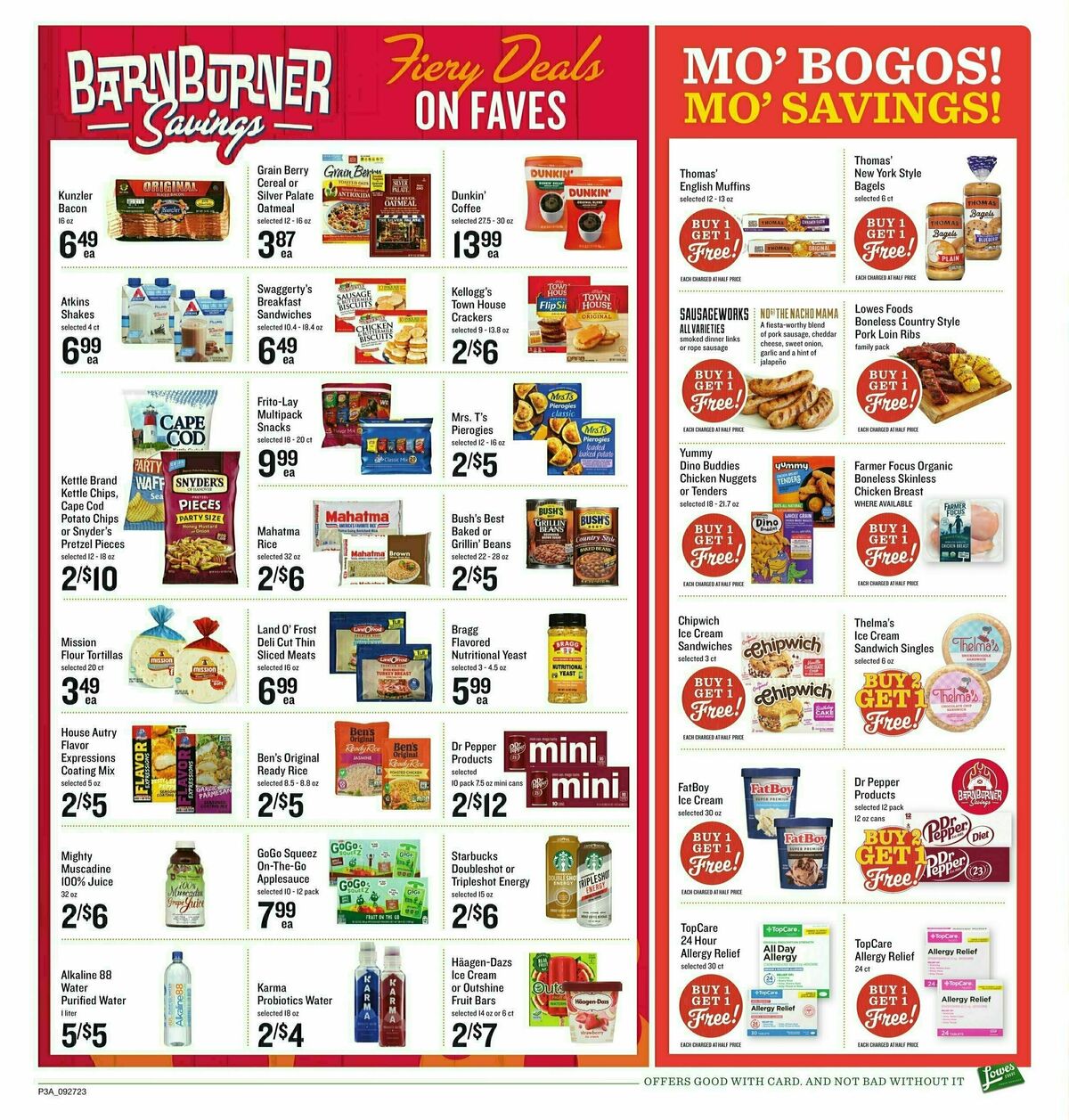 Lowes Foods Weekly Ad from September 27