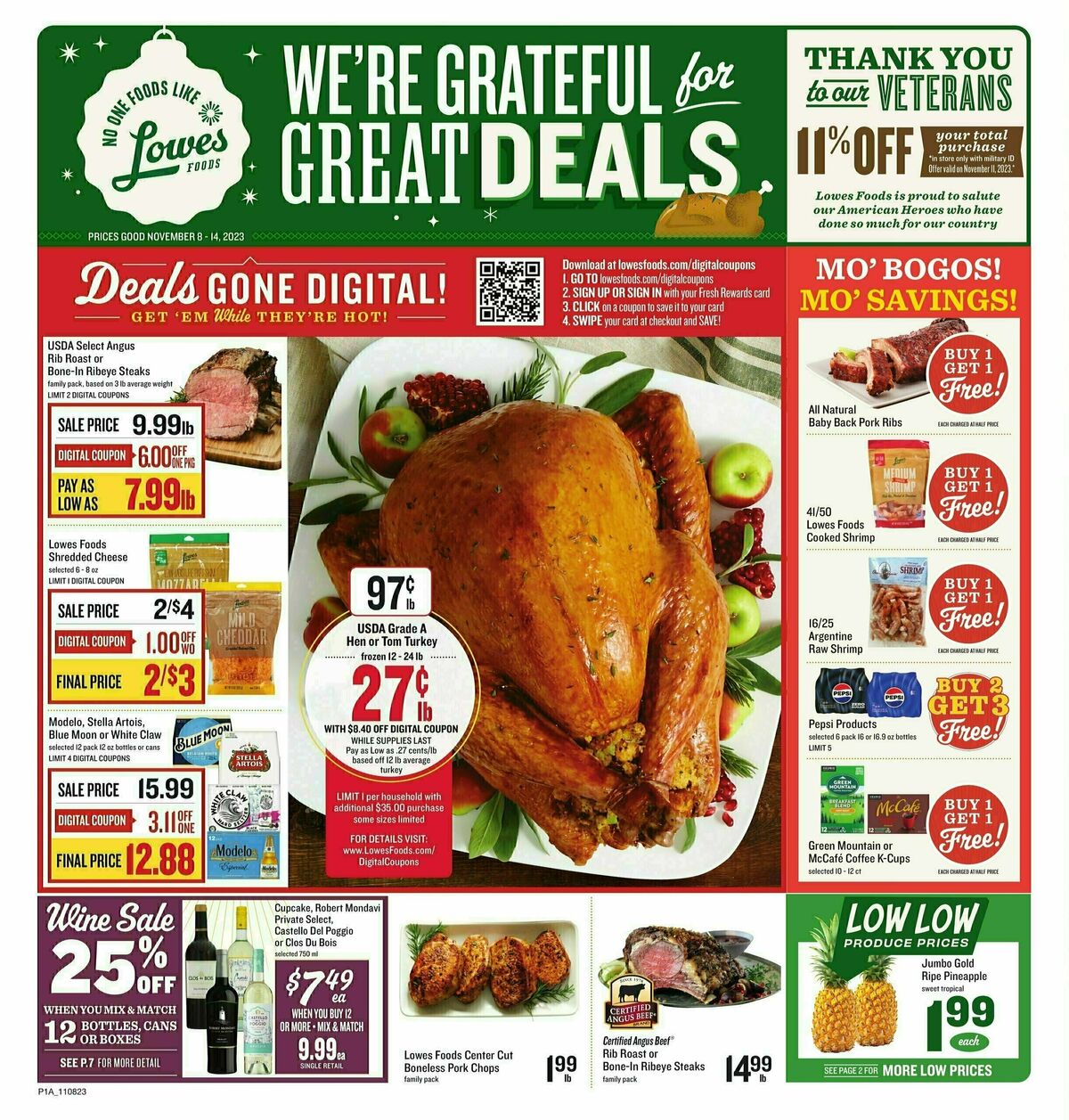Lowes Foods Weekly Ad from November 8