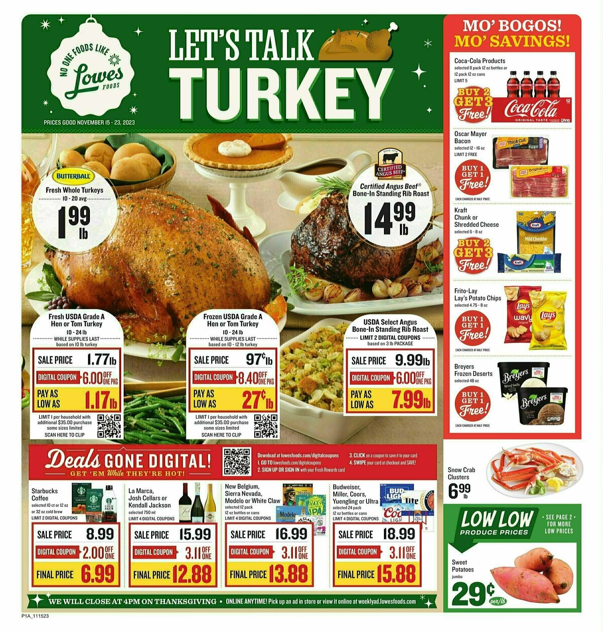 Lowes Foods Weekly Ad from November 15