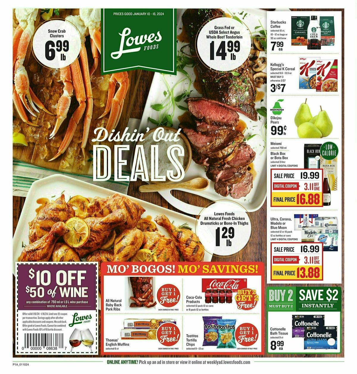 Lowes Foods Weekly Ad from January 10