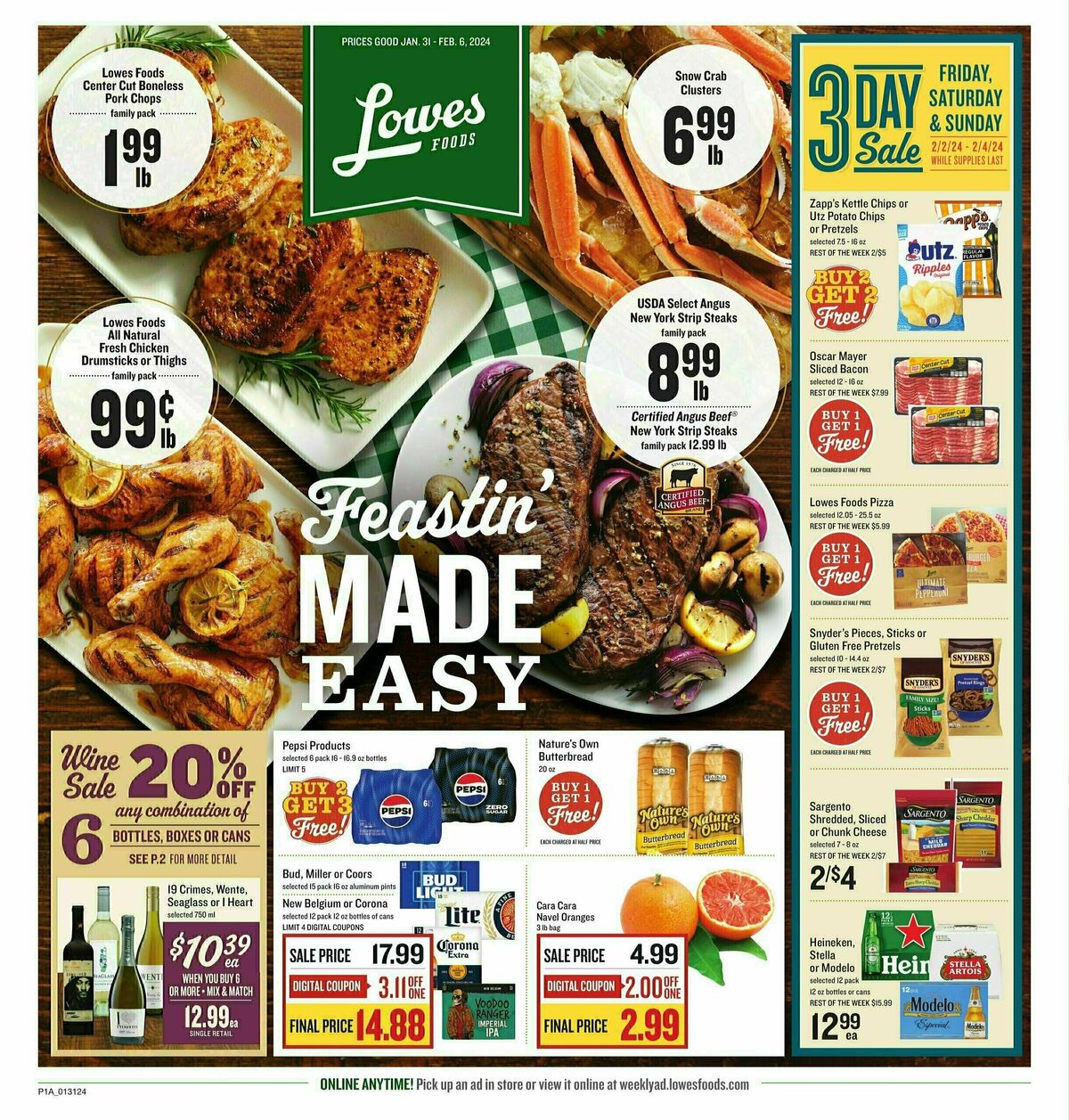 Lowes Foods Weekly Ad from January 31