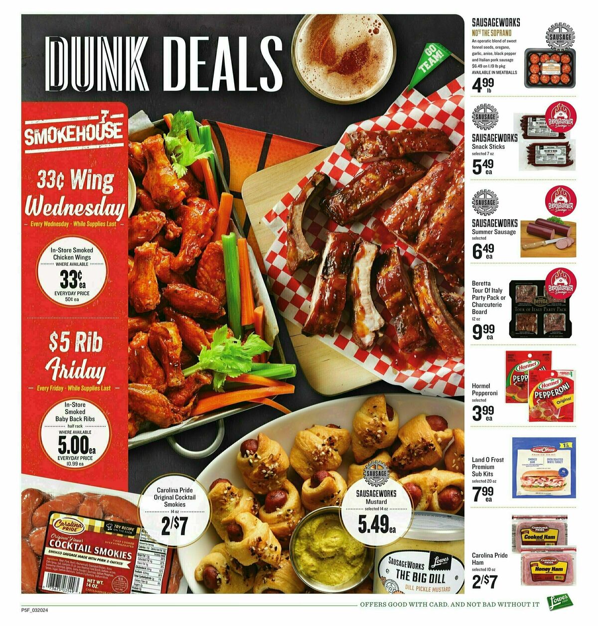 Lowes Foods March Madness Weekly Ad from March 20