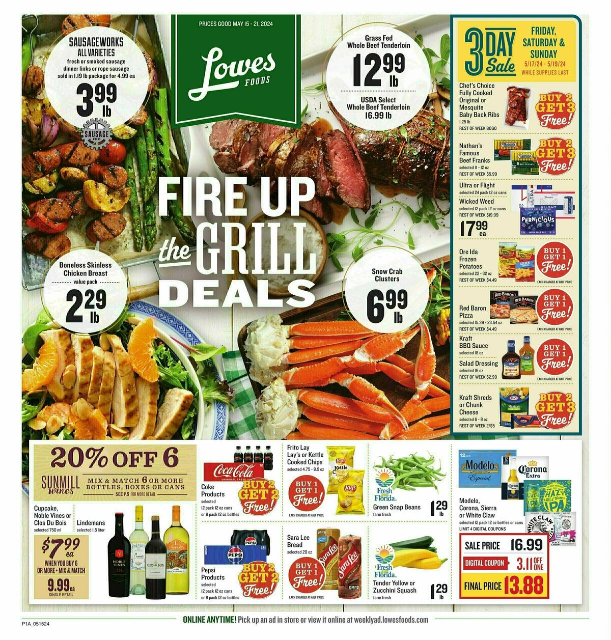 Lowes Foods Weekly Ad from May 15