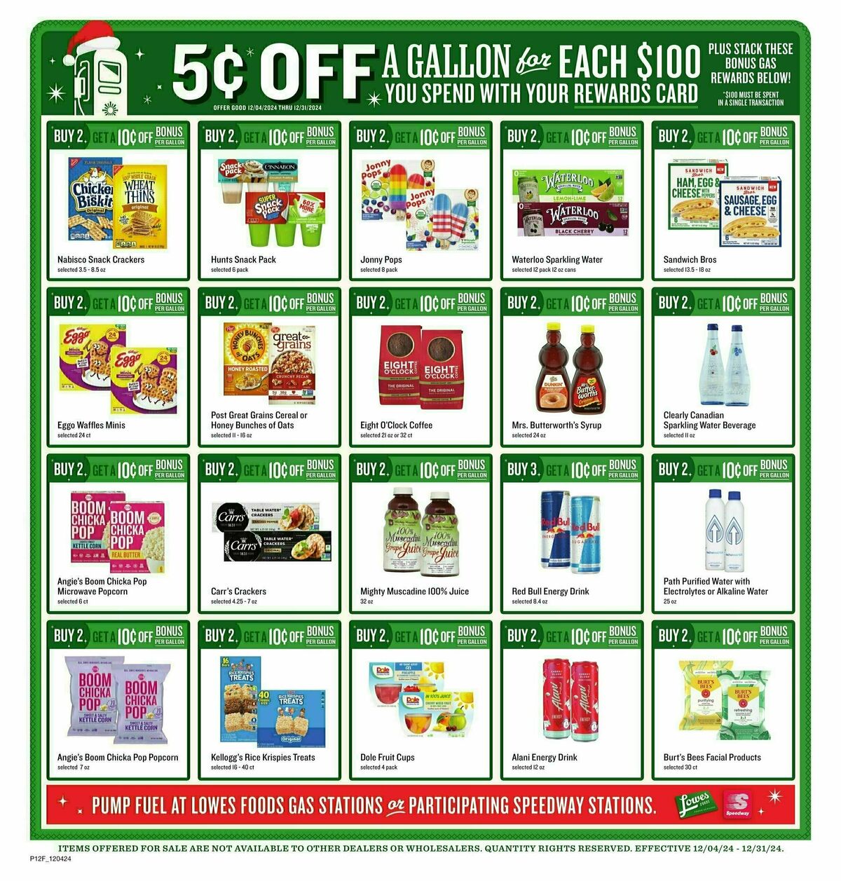 Lowes Foods Holiday Glazing Weekly Ad from December 4