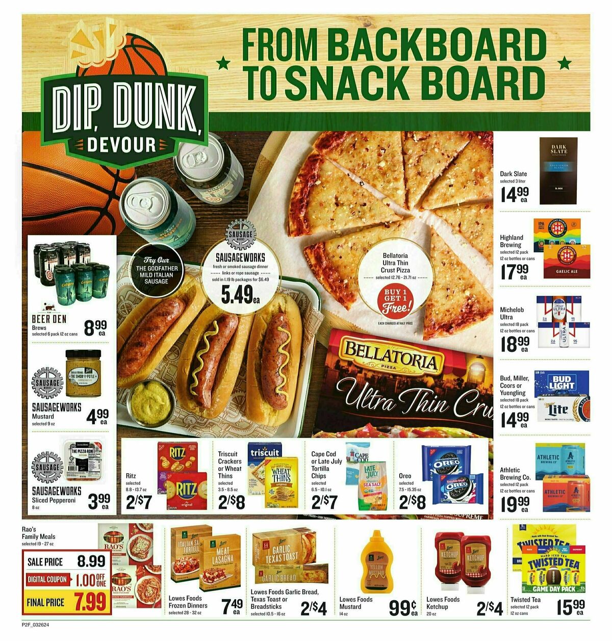 Lowes Foods Dip, Dunk, Devour Flyer Weekly Ad from March 26