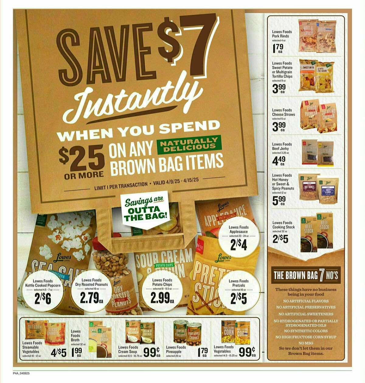 Lowes Foods Weekly Ad from April 9