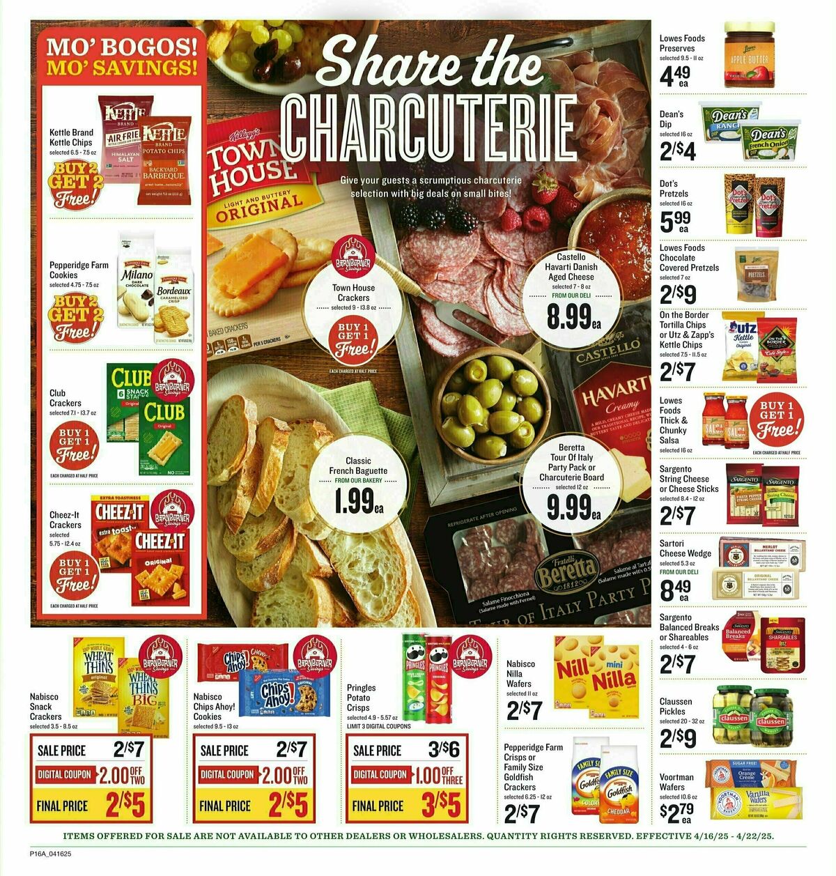 Lowes Foods Weekly Ad from April 16