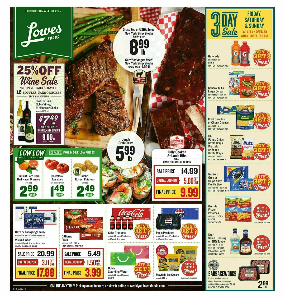 Lowes Foods Weekly Ad from May 14