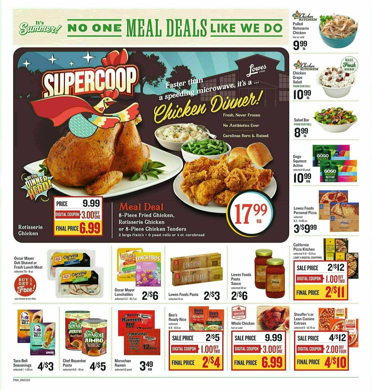 Lowes Foods Weekly Ad from June 25