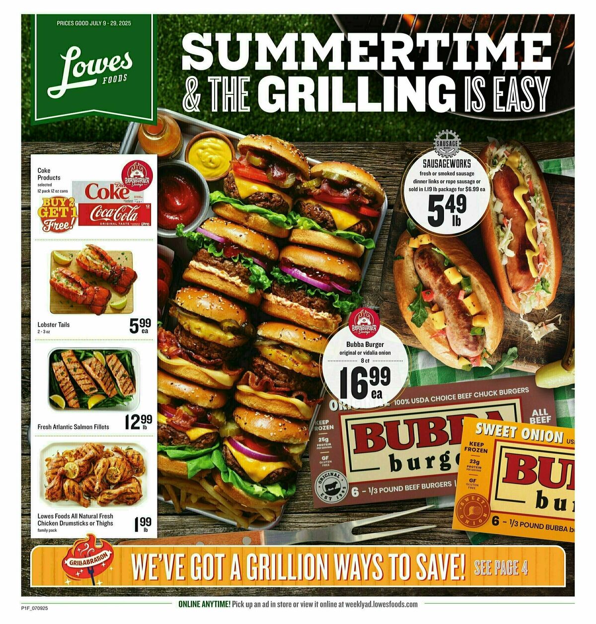 Lowes Foods Summer Grilling Weekly Ad from July 9