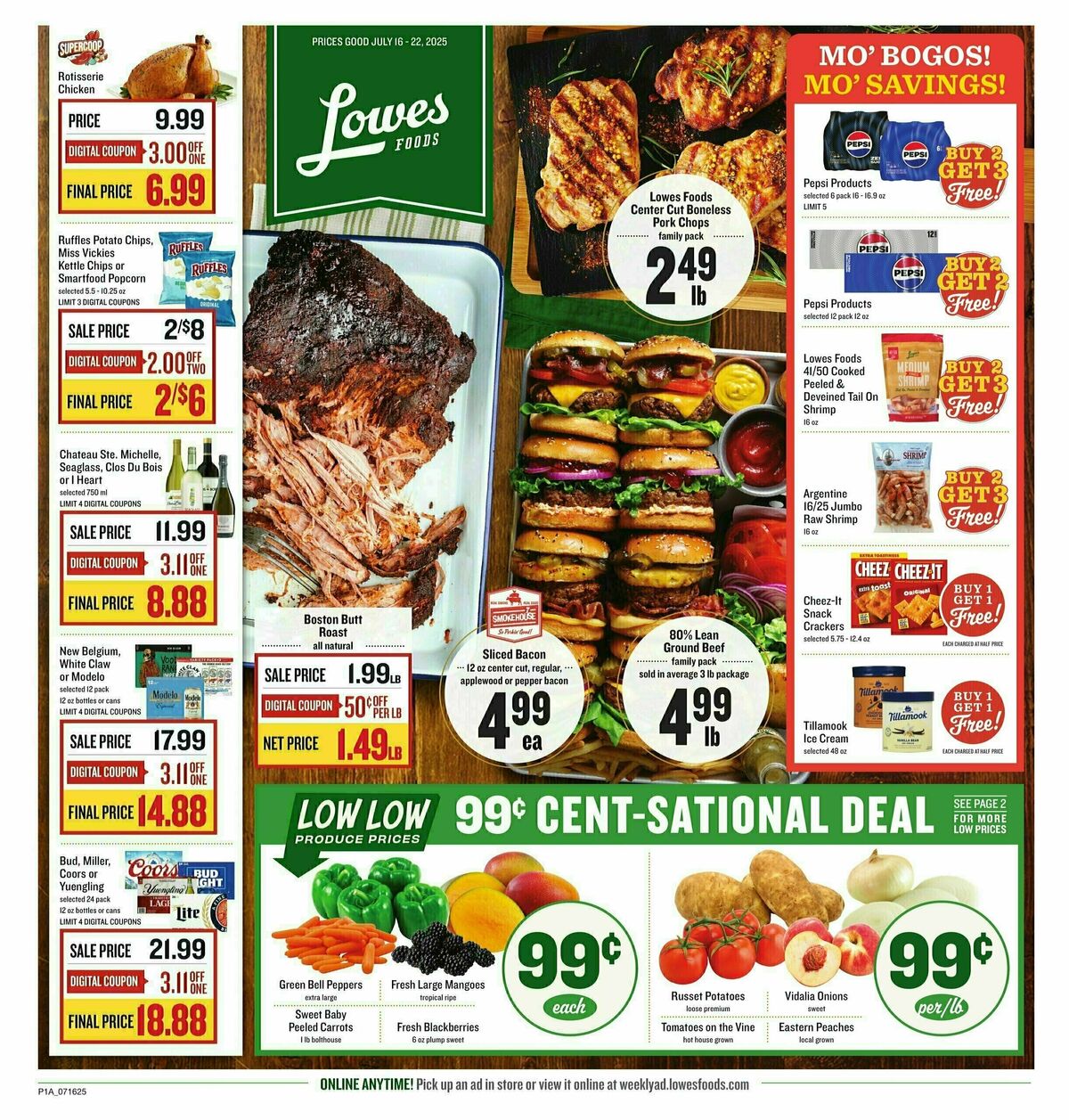 Lowes Foods Weekly Ad from July 16