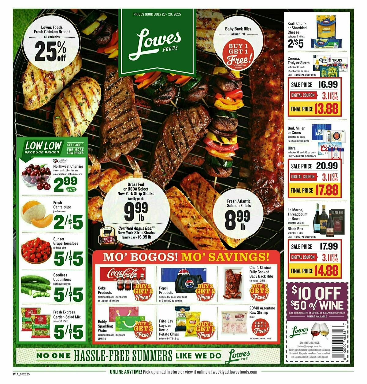 Lowes Foods Weekly Ad from July 23