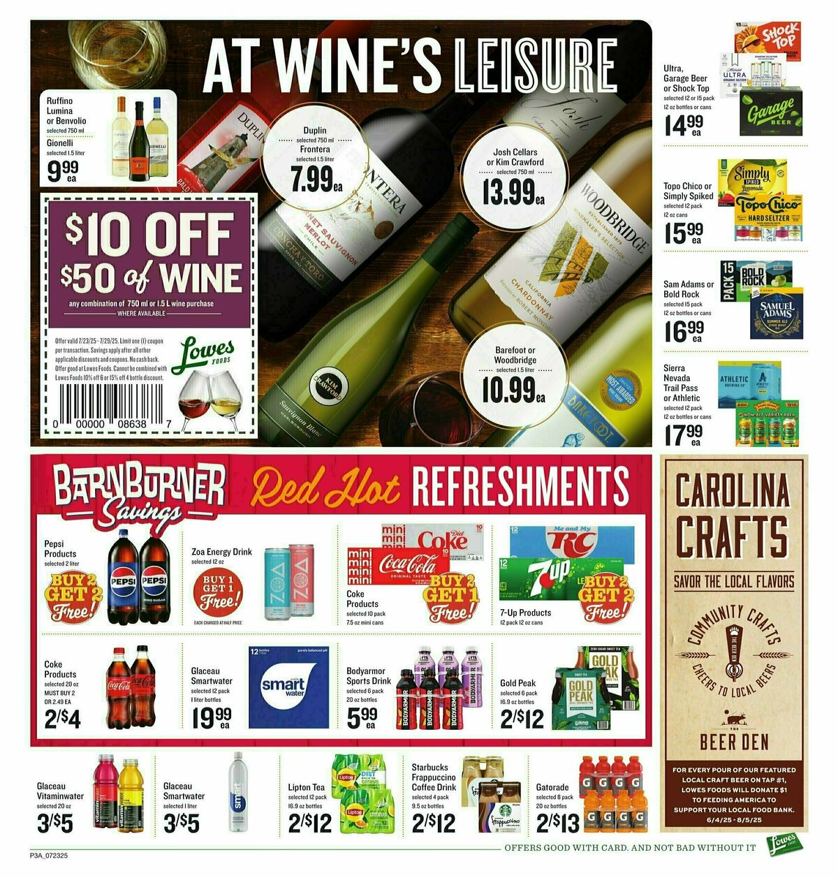 Lowes Foods Weekly Ad from July 23
