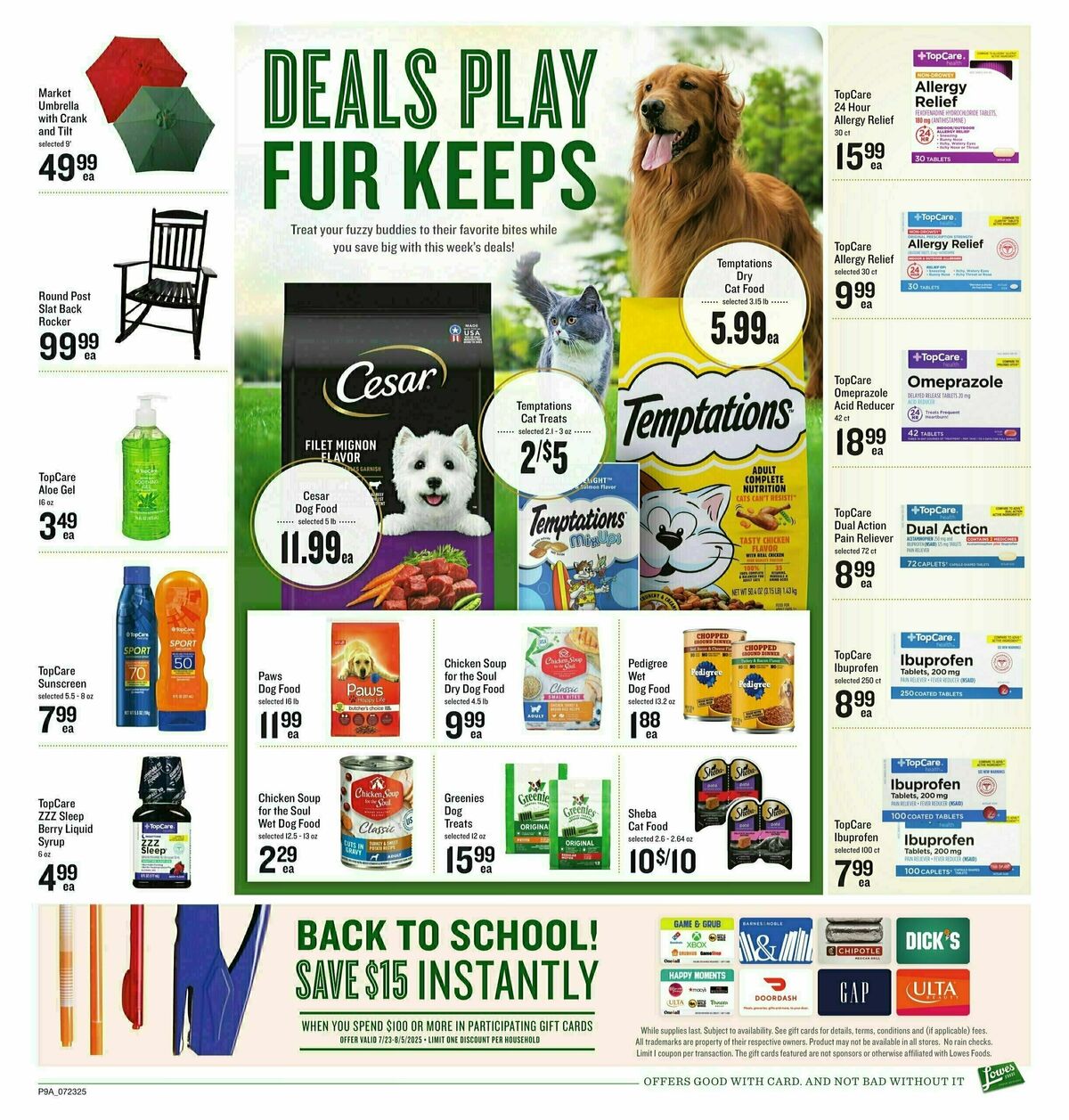 Lowes Foods Weekly Ad from July 23