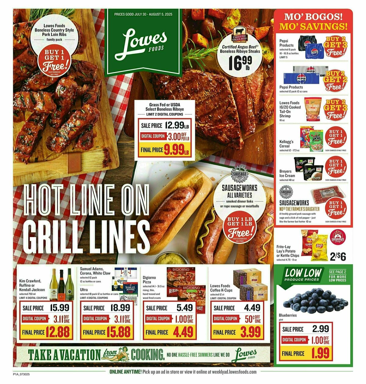Lowes Foods Weekly Ad from July 30