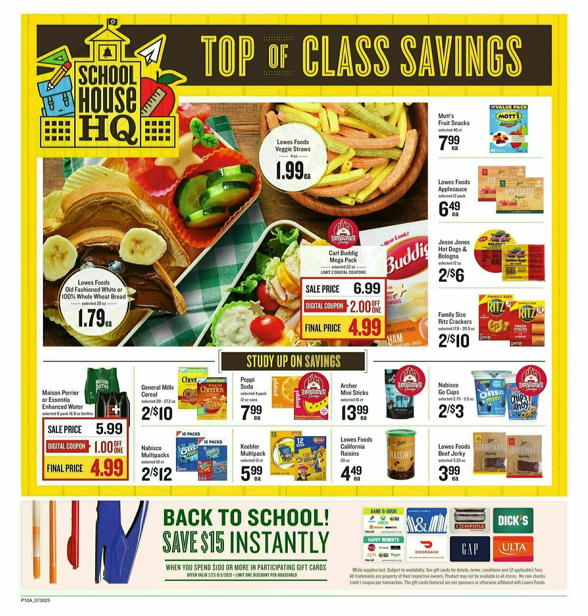 Lowes Foods Weekly Ad from July 30