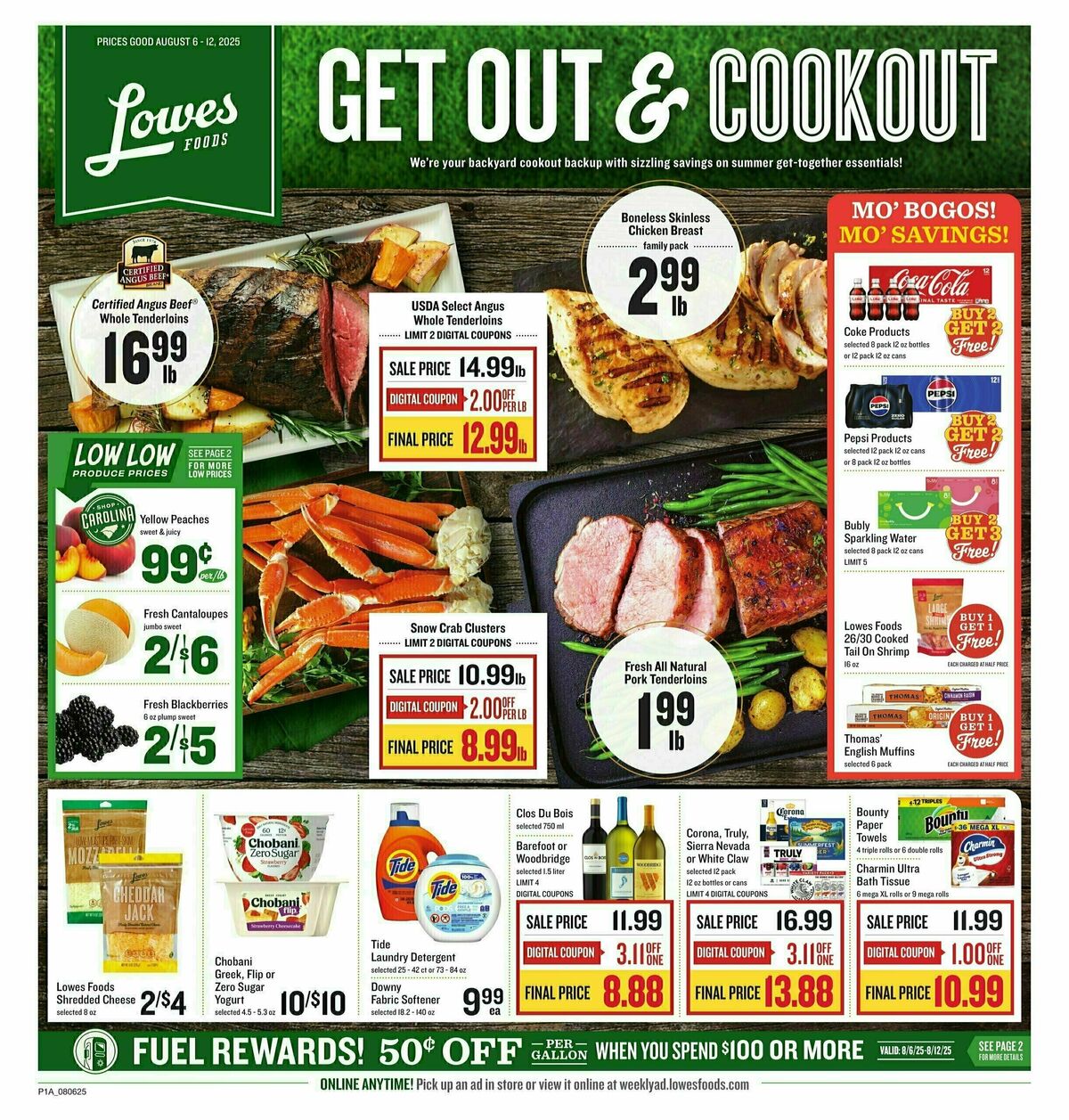 Lowes Foods Weekly Ad from August 6