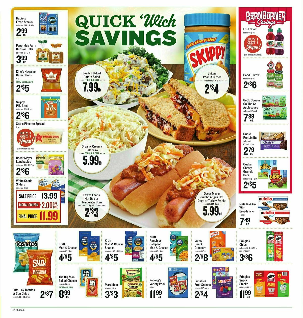 Lowes Foods Weekly Ad from August 6